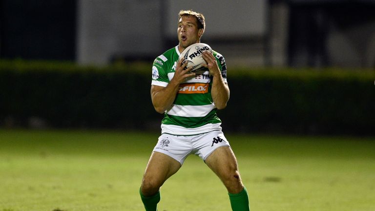 Italy wing Tommaso Benvenuti crossed for Treviso