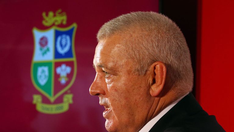 British and Irish Lions coach Warren Gatland