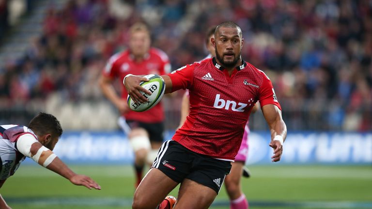 Robbie Fruean in action for the Crusaders in Super Rugby