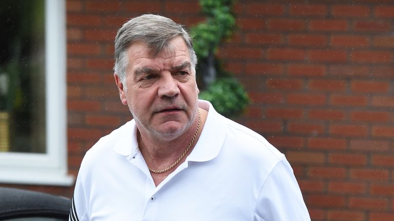 Sam Allardyce outside his home the day after losing his job as England manager