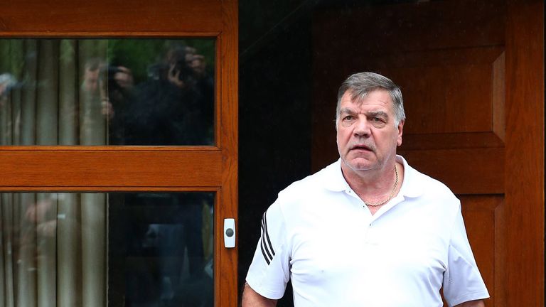 Sam Allardyce leaves his home the day after losing his job as England manager