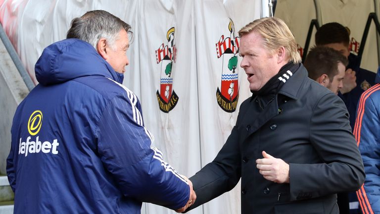 Koeman says he is disappointed for Allardyce