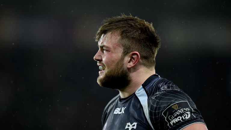Sam Parry of the Ospreys