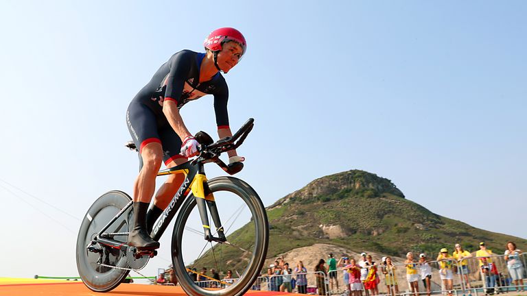 Great Britain's Sarah Storey competes in the Women's Time Trial C5 held in Pontal during the seventh day of the 2016 Rio Paralympic Games in Rio de Janeiro