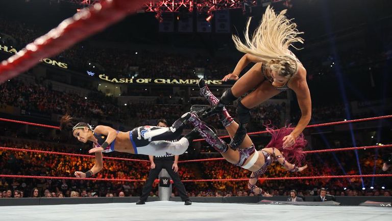 WWE Clash of Champions - Bayley v Sasha Banks v Charlotte