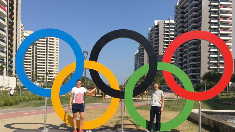 Savannah hooked up with fellow Scholar Holly Bradshaw in Rio