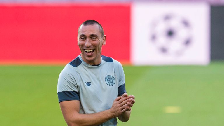 Scott Brown, Celtic training, Barcelona, Nou Camp, UEFA Champions League