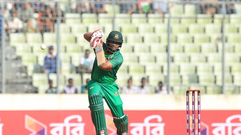 Tamim Iqbal top-scored for Bangladesh with 80 in the first one-day international against Afghanistan