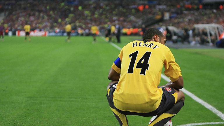 Thierry Henry was unable to inspire Arsenal to victory in the Champions League final