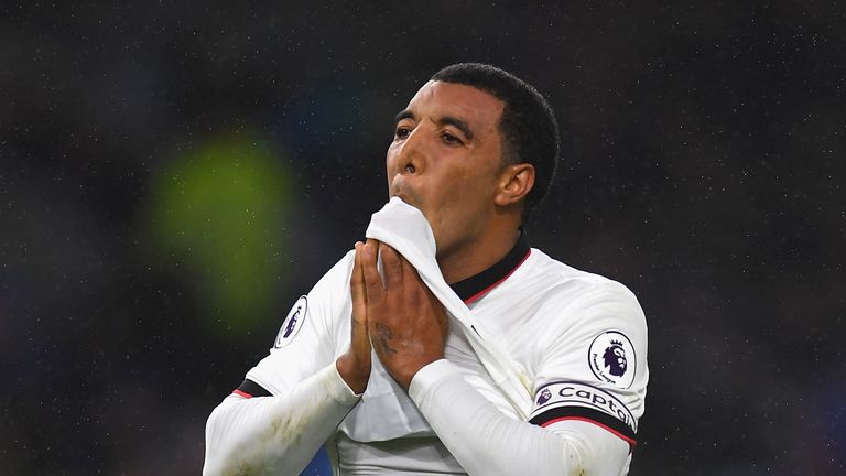 BURNLEY, ENGLAND - SEPTEMBER 26:  Troy Deeney of Watford looks dejected during the Premier League match between Burnley and Watford at Turf Moor on Septemb