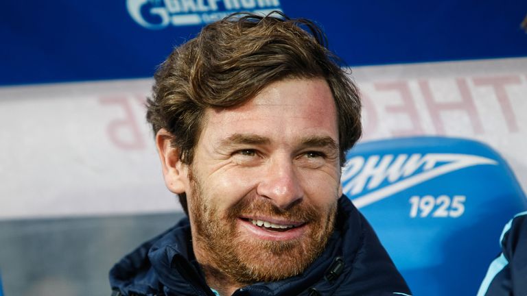 ST. PETERSBURG, RUSSIA - APRIL 03: FC Zenit St. Petersburg head coach Andre Villas-Boas smiles during the Russian Football League match between FC Zenit St