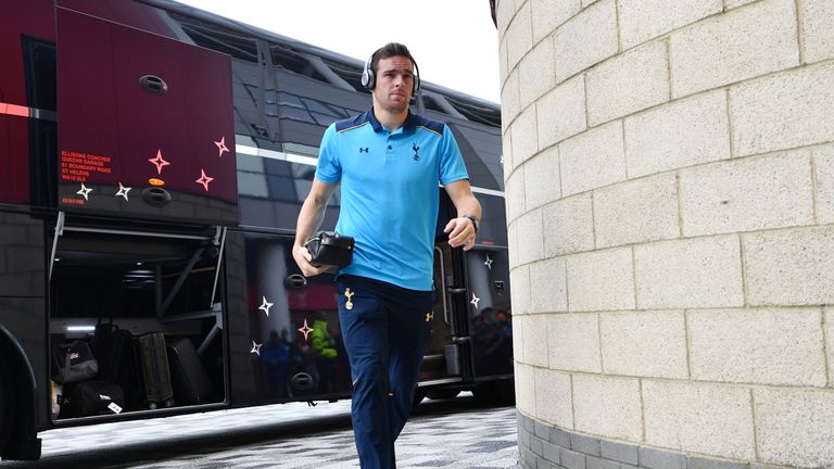 Vincent Janssen of Tottenham Hotspur arrives at the Riverside Stadium