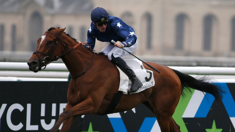 Pierre-Charles Boudot and Volta win the Prix de Sandringham at Chantilly in June 2016