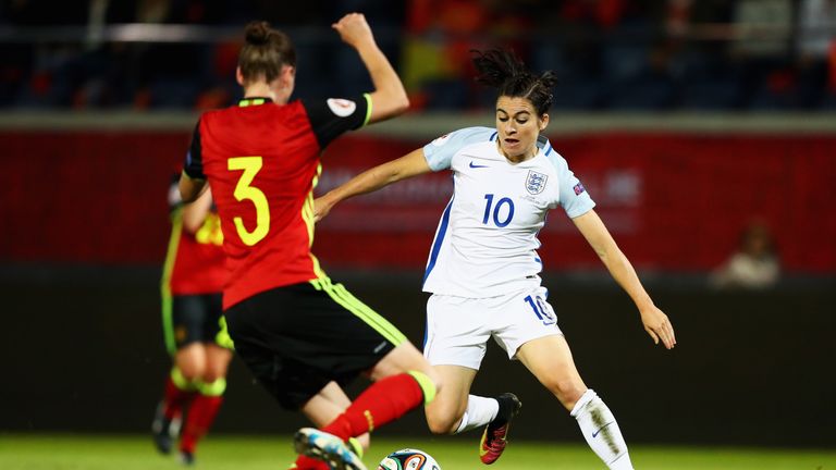 England Ladies team overcome Belgium with 2-0 in European Qualifiers.
