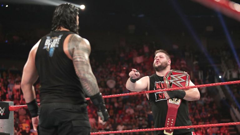WWE Raw - Roman Reigns and Kevin Owens