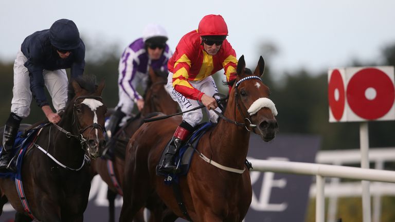 Zhukova and Pat Smullen get the better of US Army Ranger to win the Enterprise Stakes on Irish Champions Weekend.