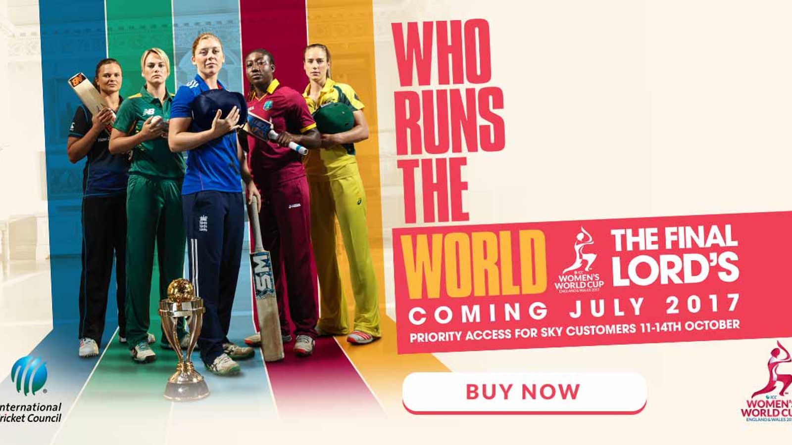 2017 ICC Women's World Cup: Tickets To Showpiece Lord's Final | Cricket ...