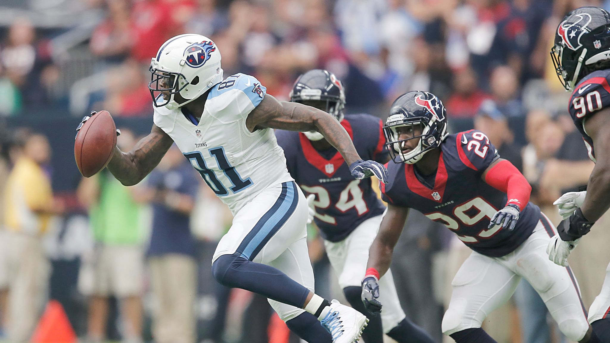 WEB FIRST: Houston Texans WR Andre Johnson and Tennessee Titans