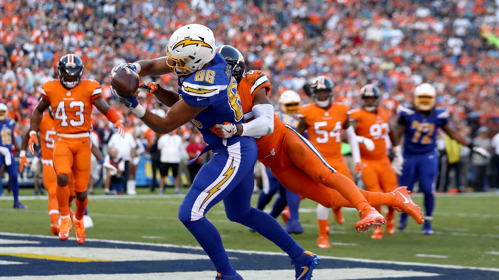 Rivers leads San Diego Chargers to 21-13 victory against Denver Broncos