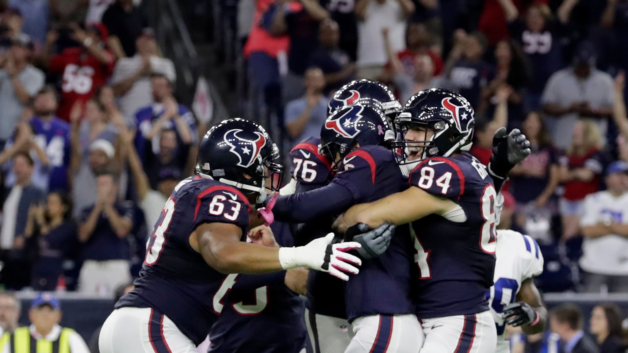 Oct. 16: Texans 26, Colts 23 (OT)