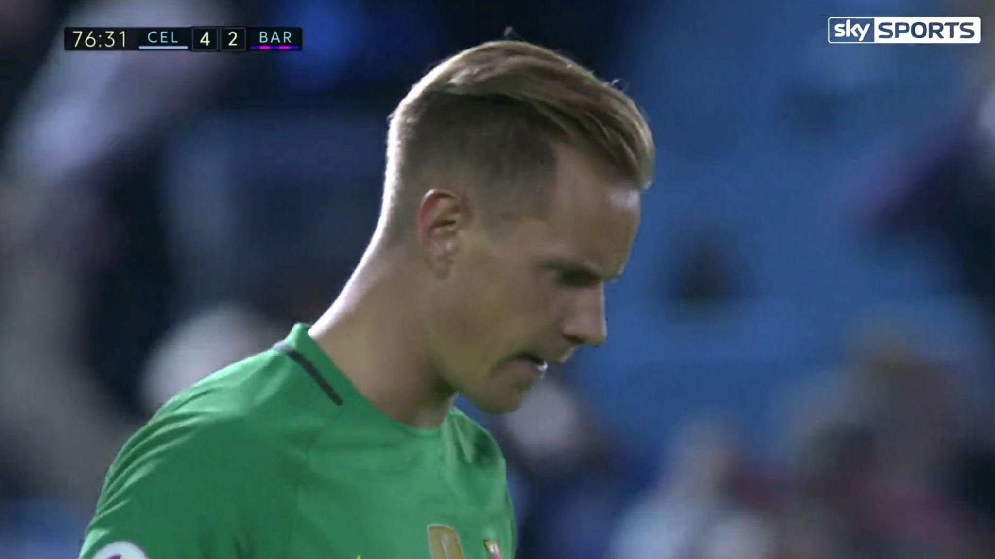 Marc-Andre ter Stegen's error costs Barcelona in Celta Vigo loss | Football  News | Sky Sports