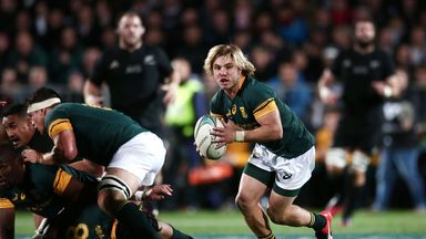 Faf de Klerk will start at scrum-half for South Africa against New Zealand