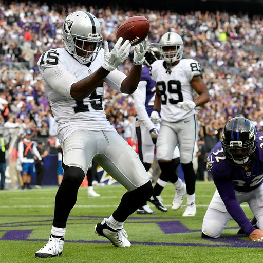 Raiders triumph in Baltimore