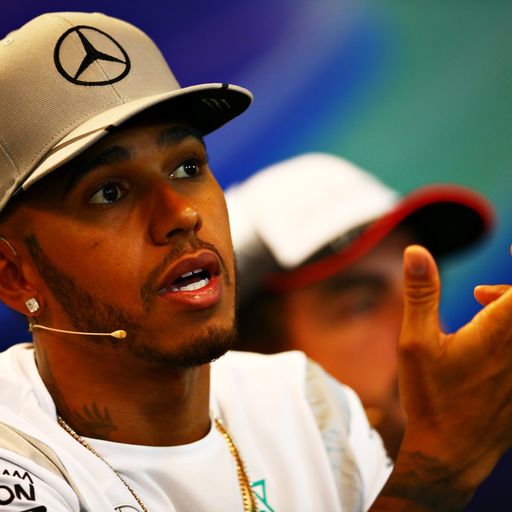 Hamilton snubs media questions