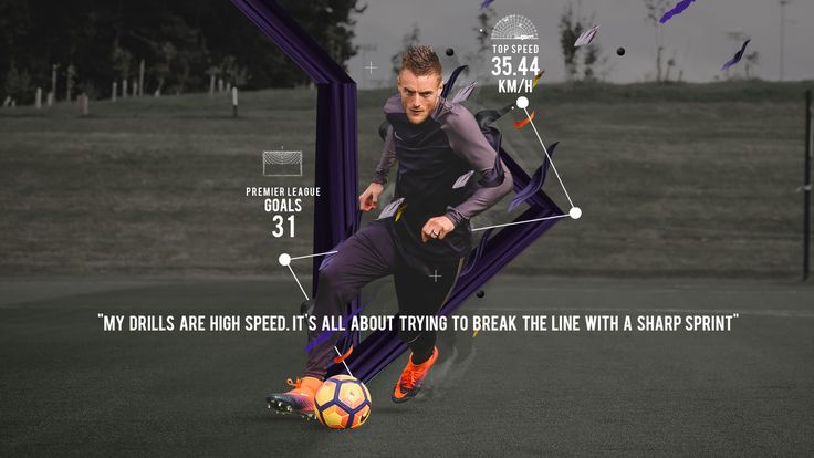 Jamie Vardy honing his skills in the new Nike Football Training Apparel