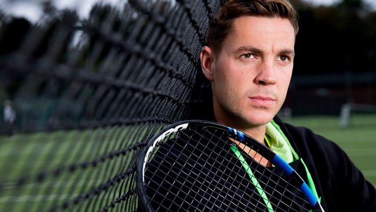WARWICK, ENGLAND - OCTOBER 07 : British tennis player Marcus Willis poses at the Warwick Boat Club as he gets ready to play for a winner-take-all prize of 