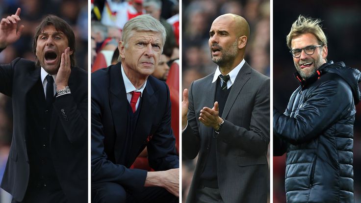 Conte, Wenger, Guardiola, Klopp