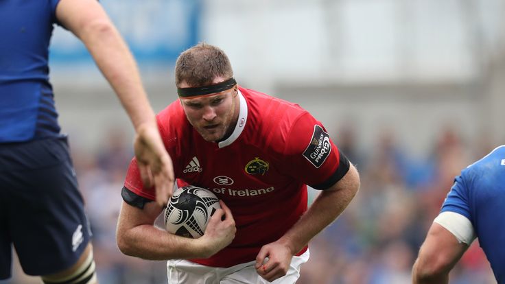 Guinness PRO12, The Aviva Stadium, Dublin, Ireland 8/10/2016.Leinster vs Munster.Munster...s Donnacha Ryan