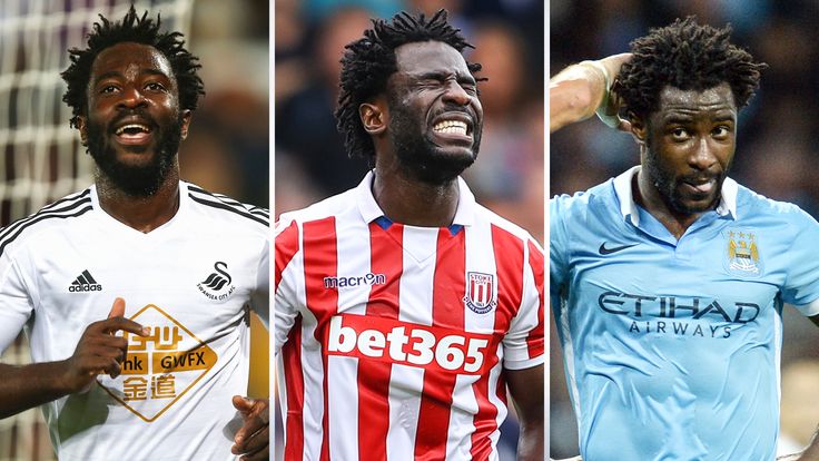 Wilfried Bony's form at Swansea earned him a move to Manchester City but it's been a slow start at Stoke