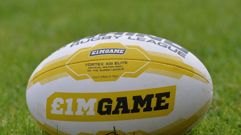 A view of the match ball ahead of the First Utility Super League, Million Pound Game at Craven Park, Hull.