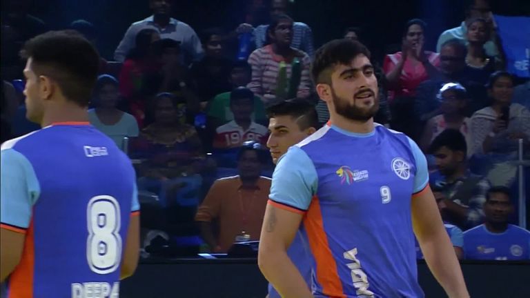 Kabaddi Player India Sports Fan With Indian Flag T-Shirt
