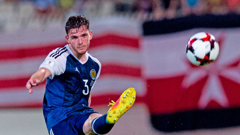 Andrew Robertson playing in Malta last month