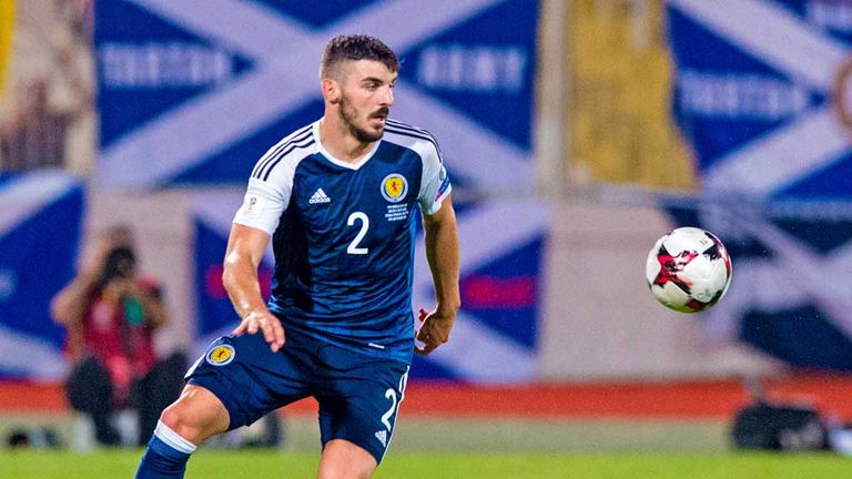Callum Paterson i action during Scotland's 5-1 win in Malta last month