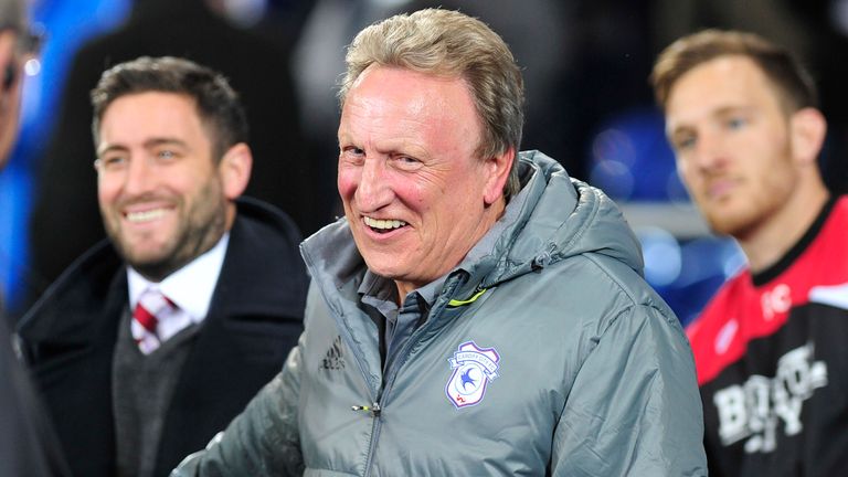 Cardiff City manager Neil Warnock during the Sky Bet Championship match v Bristol City at The Cardiff City Stadium