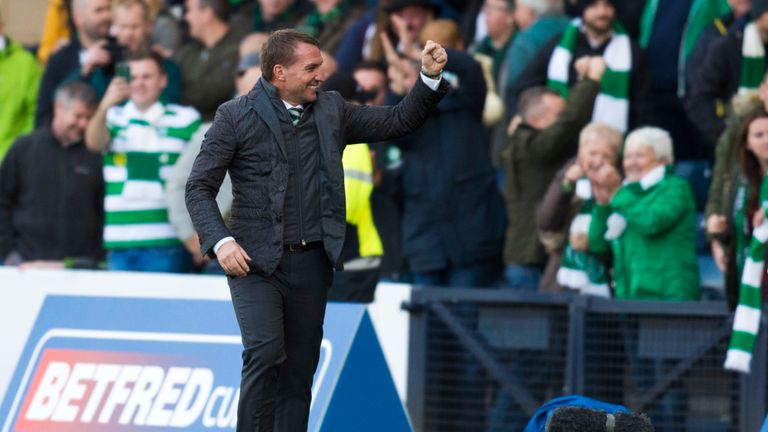 Brendan Rodgers is more bothered about Celtic's improvement than the gap between them and Rangers