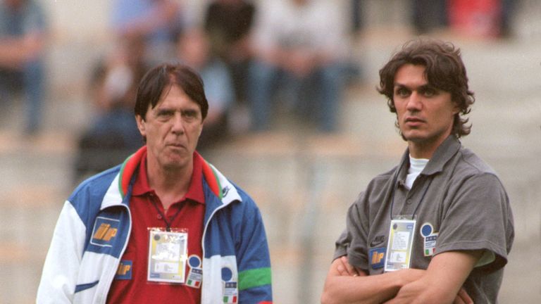 Paulo Maldini and Cesare Maldini