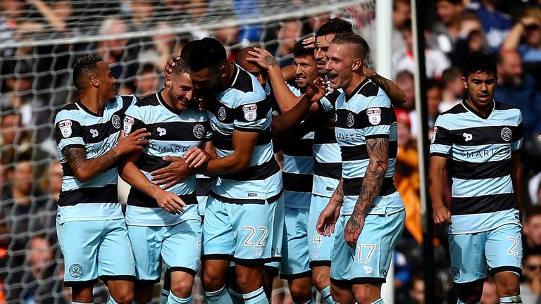 Conor Washington of QPR celebrates 