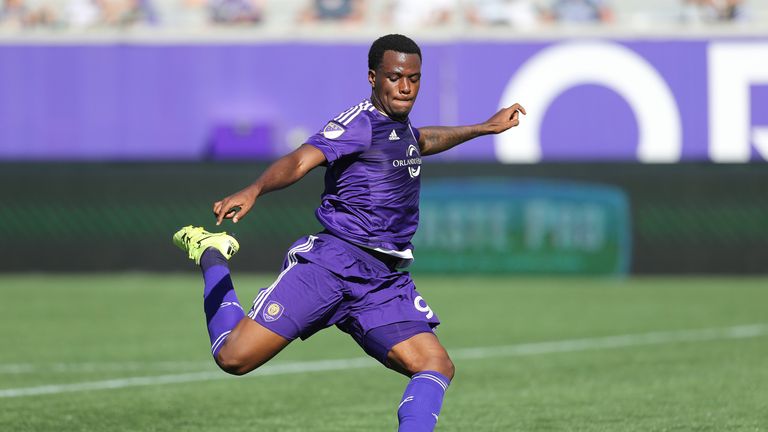 Top-ranked Cyle Larin in action for Orlando City against Real Salt Lake