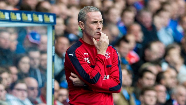 Rangers assistant manager David Weir looks thoughtful on touchline