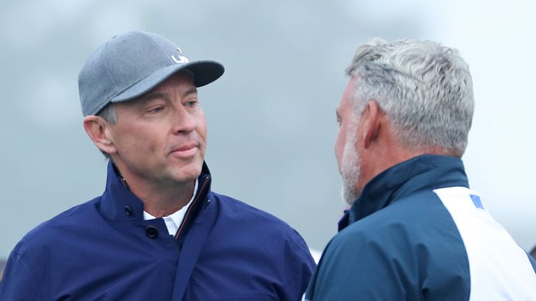 Love was the happier captain after his side swept the morning foursomes