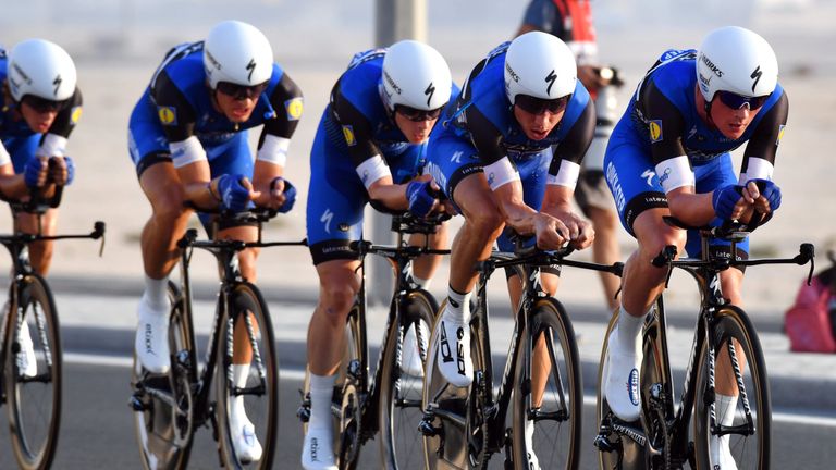 Etixx - Quick-Step in the Elite Mens TTT of the 2016 World Road Championships