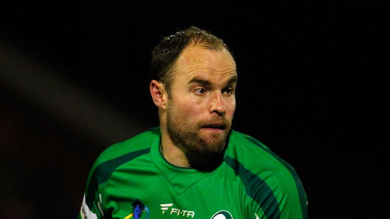 Liam Finn of Ireland in action during the Rugby League World Cup Group A match between Fiji and Ireland at Spotland Stadiu