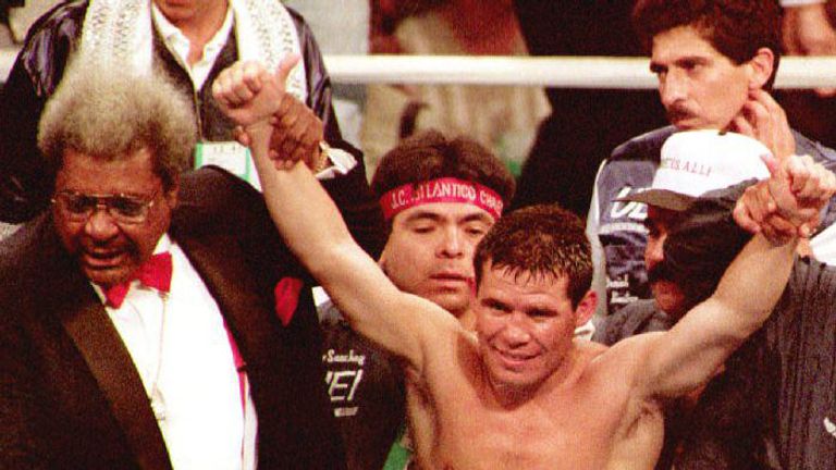 WBC super-lightweight boxing champion Julio Cesar Chavez