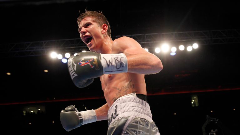 WORLD CHAMPIONSHIP BOXING.ECHO ARENA,LIVERPOOL.PIC;LAWRENCE LUSTIG.WBC SILVER LIGHTWEIGHT CHAMPIONSHIP AT 9ST 9LBS.LUKE CAMPBELL V DERRY MATHEWS