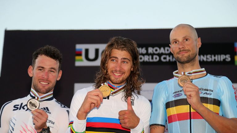 Mark Cavendish, Peter Sagan and Tom Boonen, World Championships, Qatar