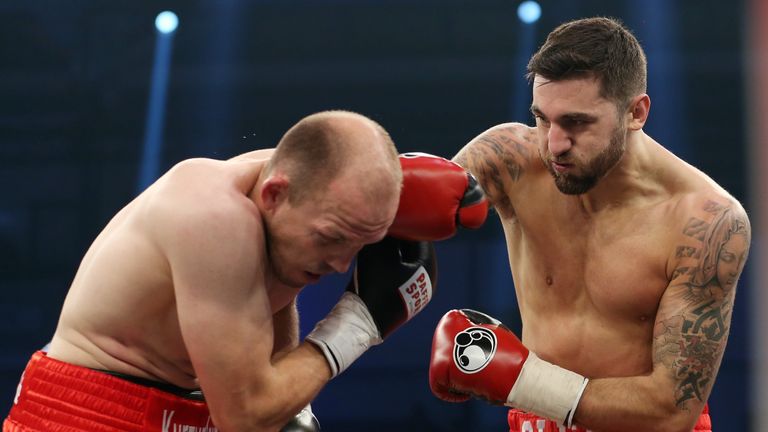 Juergen Braehmer (L) and Nathan Cleverly
